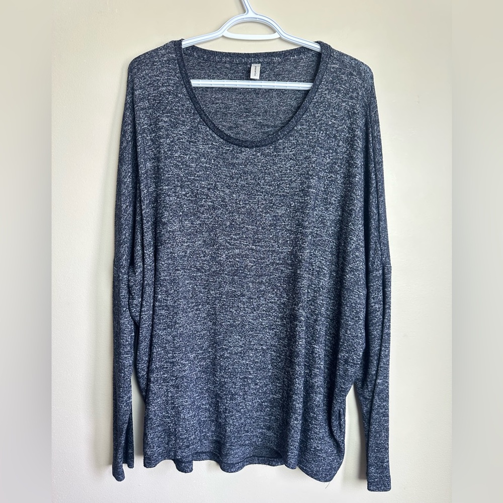 Soyaconcept Size L Gray Long Sleeve Knit Top